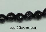 CGS107 15.5 inches 10mm faceted round blue goldstone beads wholesale