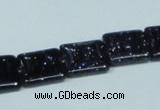 CGS128 15.5 inches 14*14mm square blue goldstone beads wholesale