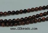 CGS200 15.5 inches 4mm round blue & brown goldstone beads wholesale