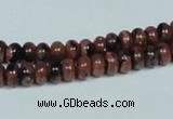 CGS206 15.5 inches 4*6mm rondelle blue & brown goldstone beads wholesale