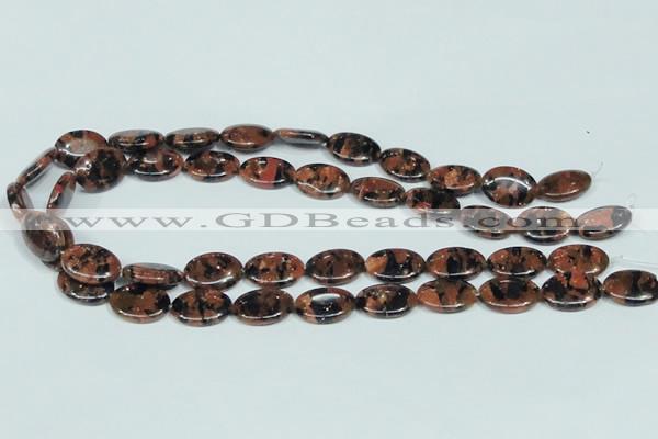 CGS211 15.5 inches 13*18mm oval blue & brown goldstone beads wholesale