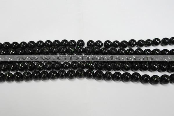 CGS400 15.5 inches 4mm round green goldstone beads wholesale