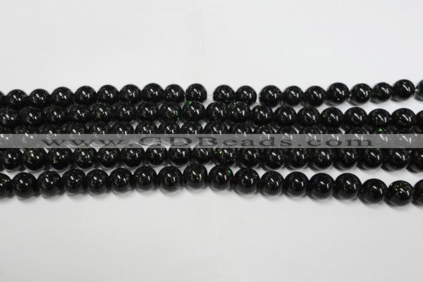 CGS401 15.5 inches 6mm round green goldstone beads wholesale