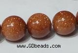 CGS54 15.5 inches 16mm round goldstone beads wholesale