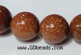 CGS55 15.5 inches 18mm round goldstone beads wholesale