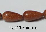 CGS72 15.5 inches 10*20mm teardrop goldstone beads wholesale