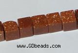 CGS73 15.5 inches 10*10mm cube goldstone beads wholesale