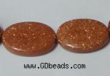 CGS79 15.5 inches 18*25mm oval goldstone beads wholesale