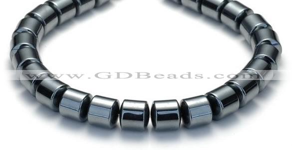 CHE04 12mm column shape 16 inches hematite beads Wholesale