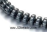 CHE08 16 inches 4*7mm flower shape hematite beads Wholesale