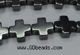 CHE1006 15.5 inches 10*10mm cross hematite beads wholesale