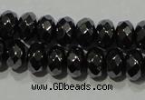 CHE103 15.5 inches 4*6mm faceted rondelle hematite beads wholesale