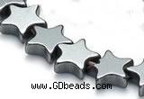 CHE11 16 inches 6mm star shape hematite beads Wholesale