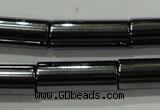 CHE123 15.5 inches 6*16mm tube hematite beads wholesale