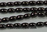 CHE136 15.5 inches 3*5mm rice hematite beads wholesale