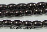 CHE137 15.5 inches 4*6mm rice hematite beads wholesale