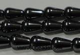 CHE146 15.5 inches 5*8mm teardrop hematite beads wholesale