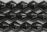 CHE211 15.5 inches 6*6mm bicone hematite beads wholesale