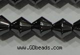 CHE212 15.5 inches 8*8mm bicone hematite beads wholesale