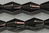 CHE214 15.5 inches 8*12mm bicone hematite beads wholesale