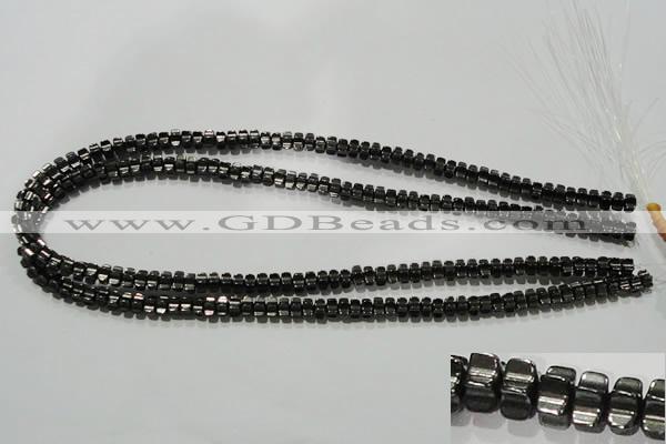 CHE234 15.5 inches 4*7mm star hematite beads wholesale