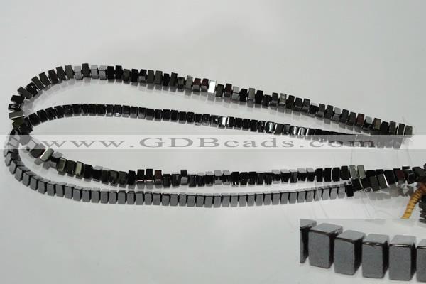 CHE237 15.5 inches 3*7mm triangle hematite beads wholesale