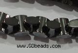 CHE243 15.5 inches 7*9mm bowknot hematite beads wholesale