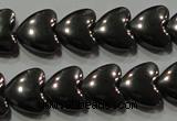 CHE257 15.5 inches 8*8mm heart hematite beads wholesale