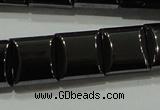 CHE286 15.5 inches 10*10mm square double drilled hematite beads wholesale