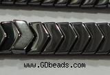 CHE297 15.5 inches 6*9mm hematite beads wholesale