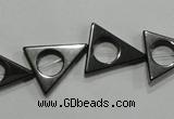 CHE300 15.5 inches 16*18mm triangle hematite beads wholesale