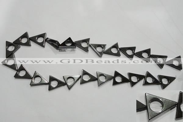 CHE300 15.5 inches 16*18mm triangle hematite beads wholesale