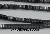 CHE410 15.5 inches 1*2*2mm square matte hematite beads wholesale