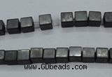 CHE415 15.5 inches 2*2mm cube matte hematite beads wholesale