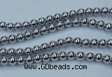 CHE421 15.5 inches 2mm round plated hematite beads wholesale