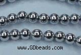 CHE425 15.5 inches 8mm round plated hematite beads wholesale