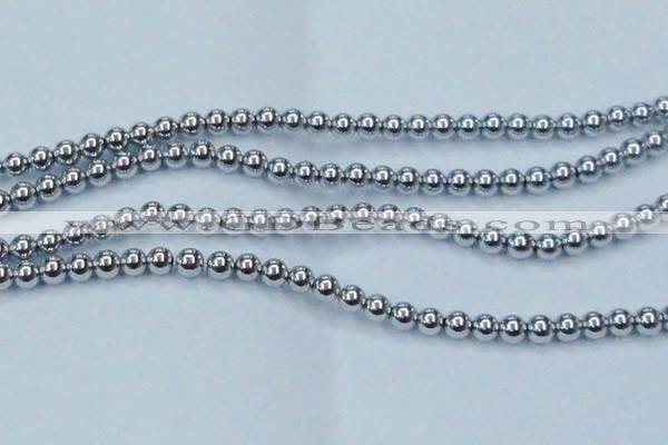 CHE427 15.5 inches 12mm round plated hematite beads wholesale