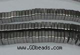 CHE579 15.5 inches 1*4*4mm square plated hematite beads wholesale