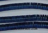 CHE584 15.5 inches 1*4*4mm square plated hematite beads wholesale