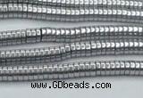 CHE640 15.5 inches 1*2mm tyre plated hematite beads wholesale