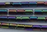 CHE770 15.5 inches 3*5mm tube plated hematite beads wholesale