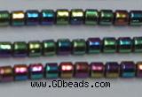 CHE780 15.5 inches 2*2mm drum plated hematite beads wholesale