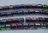 CHE790 15.5 inches 4*4.5mm drum plated hematite beads wholesale