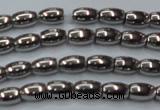 CHE794 15.5 inches 3*5mm rice plated hematite beads wholesale