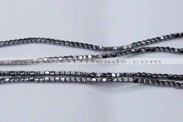 CHE818 15.5 inches 4*4mm dice hematite beads wholesale