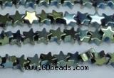 CHE950 15.5 inches 6mm star plated hematite beads wholesale