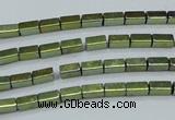 CHE957 15.5 inches 2*4mm cuboid plated hematite beads wholesale