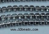 CHE981 15.5 inches 4*4mm plated hematite beads wholesale