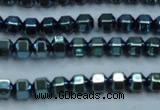 CHE986 15.5 inches 4*4mm plated hematite beads wholesale