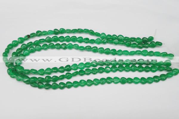 CHG04 15.5 inches 8*8mm heart dyed white jade beads wholesale